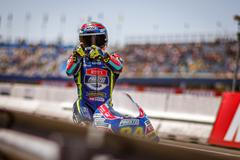 Jakub Kornfeil slaví třetí místo v závodě Moto3 v Assenu 2019