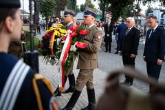 Německý prezident Frank-Walte Steinmeier a polský prezident Andrzej Duda