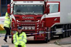 Kamion, ve kterém policie nalezla 39 těl.