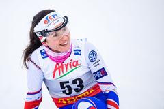 Závod Světového poháru v Ruce na trati 10 km klasicky, Kateřina Razýmová.