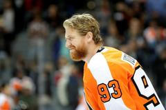 NHL v Praze, Philadelphia - Chicago: Jakub Voráček