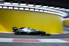 Valtteri Bottas při tréninku v Abú Zábí 2019