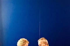 Jaroslav Kubera a Madeleine Albrightová během setkání ve Washingtonu.