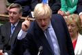 Britský premiér Boris Johnson v parlamentu.