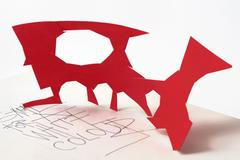 Květa Pacovská: Červená socha I., 70. léta