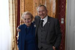 Jaroslav Kubera a Madeleine Albrightová