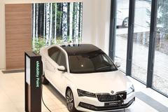 Škoda showroom s elektromobily