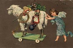 Historické vánoční pohlednice - jednorázové použití