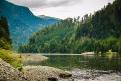 Les a jezero v Rumunsku, ilustrační foto.