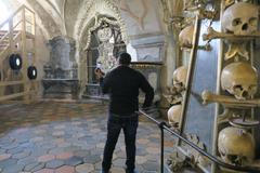 kostnice Kutná Hora focení selfie