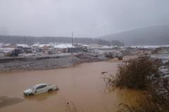 Protržená přehrada na Sibiři