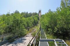 Harrachovské můstky v červenci 2019