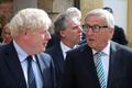 Boris Johnson a Jean-Claude Juncker.