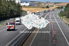 grafika - dálniční a silniční stavby