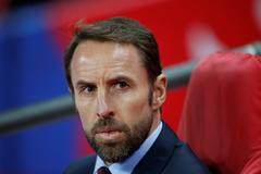 Gareth Southgate v zápase kvalifikace ME 2020 Anglie - Česko.