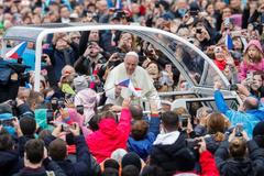 Papež František s českými poutníky