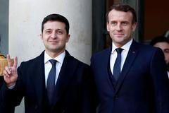 Volodymyr Zelenskyj a Emmanuel Macron
