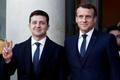 Volodymyr Zelenskyj a Emmanuel Macron