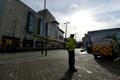 Policie u nákupního centra v Manchesteru