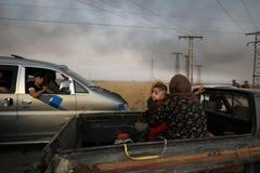 Turecký útok v Sýrii - úprk Kurdů