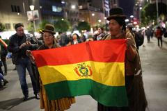 Demonstrace proti bolívijskému prezidentovi Evo Moralesovi