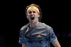 Alexander Zverev na Turnaji mistrů v Londýně 2019