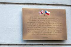 Pamětní deska v Keramické ulici