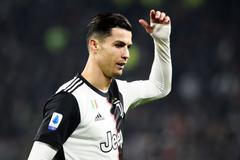 Cristiano Ronaldo v zápase proti AC Milán