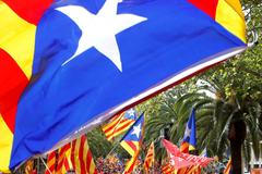 Protesty na Den Katalánska