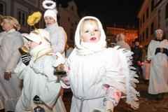 Andělský průvod Český Krumlov - advent, andělé, Mikuláš, Anděl Páně