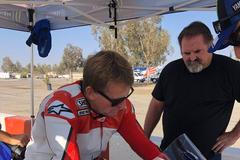 Wayne Rainey na speciálně upraveném motocyklu Yamaha