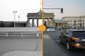 Berlín a Berlínská zeď - srovnávací snímky