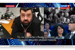 Pavel Novotný ve vysílání sledovaného pořadu 60 minut ruské státní televize Rossija 1.