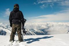 Snowboarding, Alpy, Rakousko