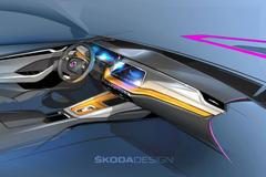 Škoda Octavia skici interiéru