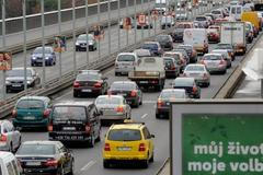 Praha - dopravní zácpa