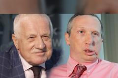 koláž - Václav Klaus a Václav Klaus ml.