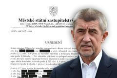 Andrej Babiš usnesení koláž
