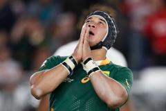 Cheslin Kolbe slaví pětku ve finále MS 2019 Anglie - Jihoafrická republika