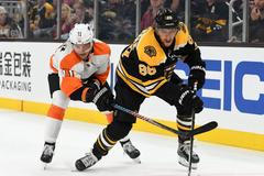 hokej, příprava na NHL 2019/2020, Boston - Philadelphia, David Pastrňák