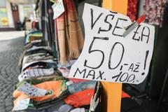 Vyklízení stánků na Holešovické tržnici, duben 2019