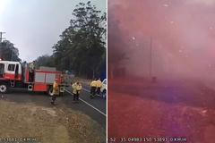 Záběry hasičů ukazují děsivou rychlost šíření požáru v Austrálii