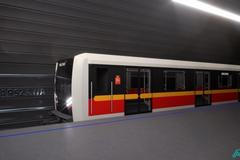 Vizualizace nového metra pro Varšavu od Škody Transportation