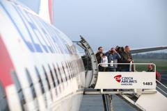 Výroční let ČSA a Letiště Praha k 80. výročí, směr Praha - Piešťany - Brno - Praha