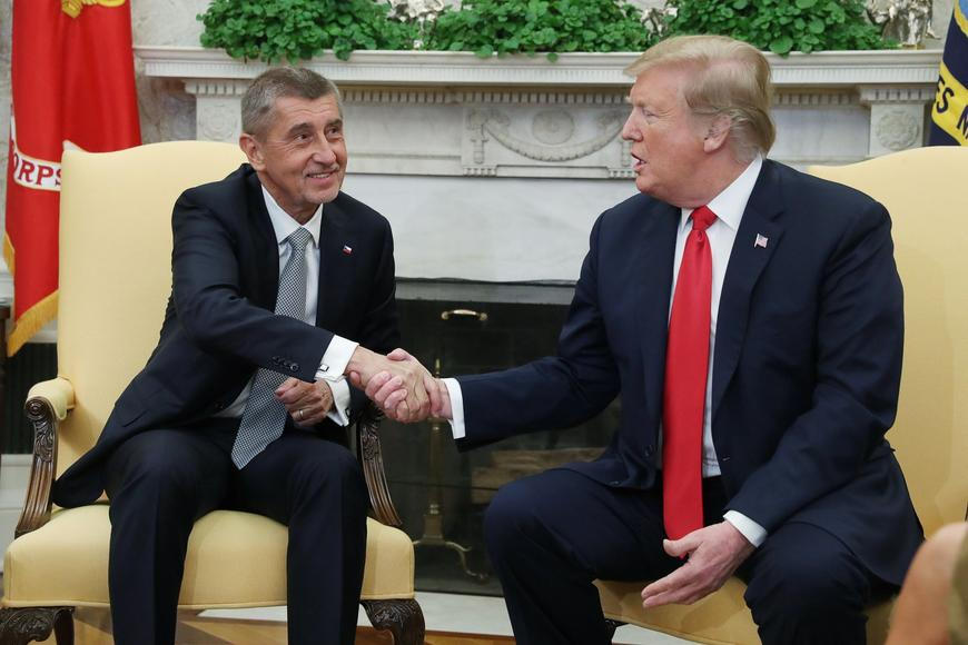 Babiš telefonoval s Trumpem, mluvili o migraci a vzpomínali na návštěvu Bílého domu