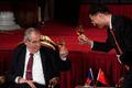 Miloš Zeman čína přípitek