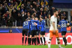 Zápas Ligy mistrů Atalanta Bergamo - Valencie