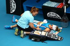 Ukrajinská tenistka Jastremská si ráda bere čas na ošetření v době, kdy prohrává