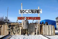 Obrazem: Protesty v Kanadě proti ropovodu