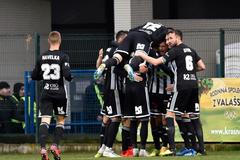 České Budějovice se radují z vítězství nad Zlínem (jaro 2020)